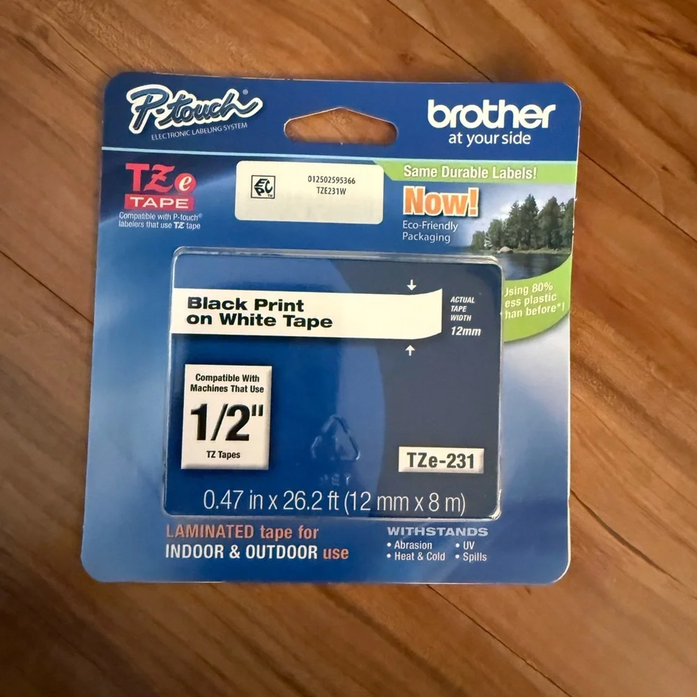 Brother P-touch TZe231 Laminated, 1/2